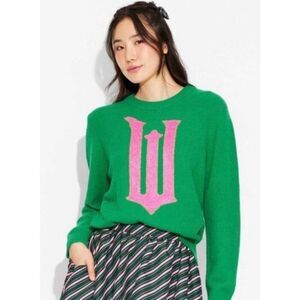 Wicked + Target Paul Tazewell “W” Graphic Green Women's Sweater Medium